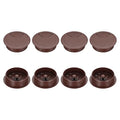 PATIKIL 53mm Desk Grommet, 8pcs Desk Cord Hole Cover Desk Cable Hole Grommet Cover Sturdy ABS Plastic Round for Cables Cabinets Desktop Equipment Wiring Organizing,Elasticity, Brown