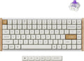 Keychron K2 HE Rapid Trigger Wireless Custom Mechanical Keyboard with Hall Effect Gateron Double-Rail Magnetic Switch, 2.4 GHz QMK Bluetooth 5.2 RGB Compatible with Mac Windows Linux (Aluminum + Wood)