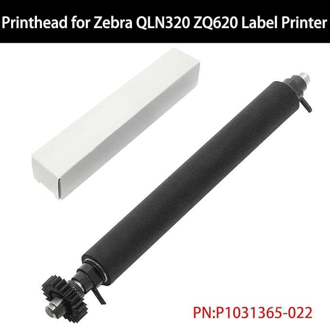 Platen Roller for Zebra QLN320 ZQ620 Thermal Label Barcode Mobile Printer,Label Maker Roller Support Printer P/N:P1031365-022,(Includes Gear Parts)