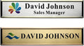 Personalized Name Plate for Door or Wall, 2 * 10 inch Custom Office Aluminum Door or Wall Name Plates with Logo Image or Texts, Office Appreciation Gifts for Coworkers Boss Teacher, Employee