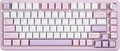 YUNZII B75 PRO Wireless Mechanical Keyboard,75% Layout with Knob,Hot Swap Gasket Custom Structure,Creamy Pre-lubed Switches,RGB Backlit,Bluetooth/Type-C/2.4G for Win/Mac(Milk Switch,Purple)