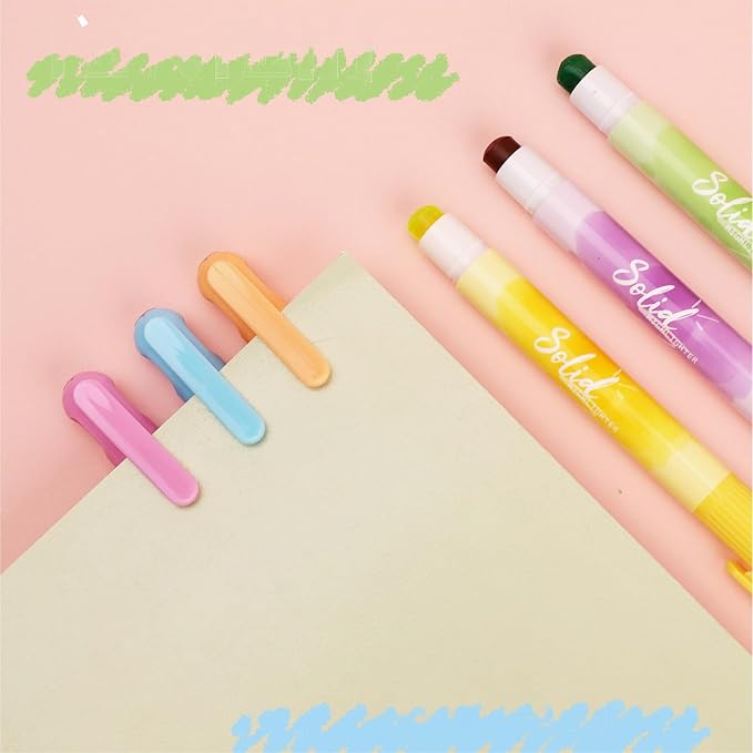 chosch No Bleed Gel Highlighter, Bible Highlighters, Assorted Colors, Pack of 6 X 2 Sets (6 PACK x 2 SETS)