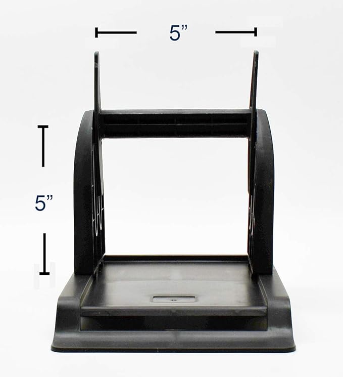 Thermal Label Holder for Rolls and Fan-Fold Labels Great for Desktop Thermal Printers Label Holder Black