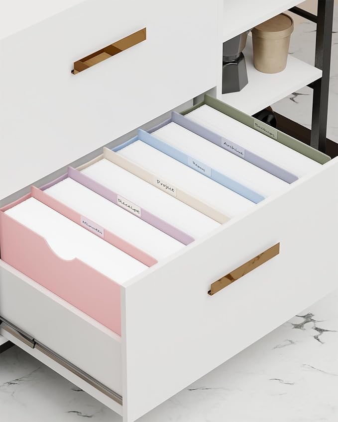 ANSOOK Plastic Manila File Folders Letter Size,12 Pack Expanding File Jackets & File Pockets,Heavy Duty 3" Expansion Manila Pocket Folders with Straight Cut Tab,File Cabniet Folders for Office School