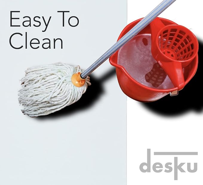 DESKU - Circle Gaming Chair Mat, Computer and Office Chair Mat for Carpet, Clear, 46 Inches, Made in The USA