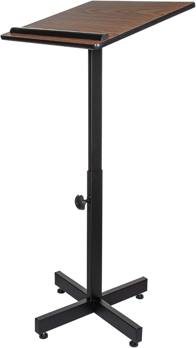 OEF Furnishings Portable Presentation Lectern Stand, Height Adjustable