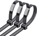 Heavy Duty Cable Ties 26 Inch 50 Pack, UV Resistant Outdoor Zip Ties with 250 lbs Tensile Strength, Self-Locking Black Nylon Ties for Indoor
