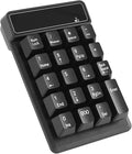 RaceGT Bluetooth Number pad, 19-Keys Wireless Numeric Keypad, Portable Mini Multi-Function Accounting Number Keypad Keyboard Extensions for Laptop/Desktop/Notebook