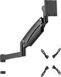 AVLT 57 Inch Heavy Duty Pole Top Mount Monitor Arm Series – Dual & Single Add-On Kits, Height Adjustable, VESA Compatible (Black, Add-On Monitor Arm)