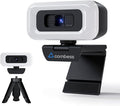 Combess Webcam for PC - PC Camera Webcam 1080P, Desktop Computer Web cam with Privacy Shutter and Tripod Autofocus, Dual Noise-USB Plug&Play,Cancelling Mics,Auto Light Correction,