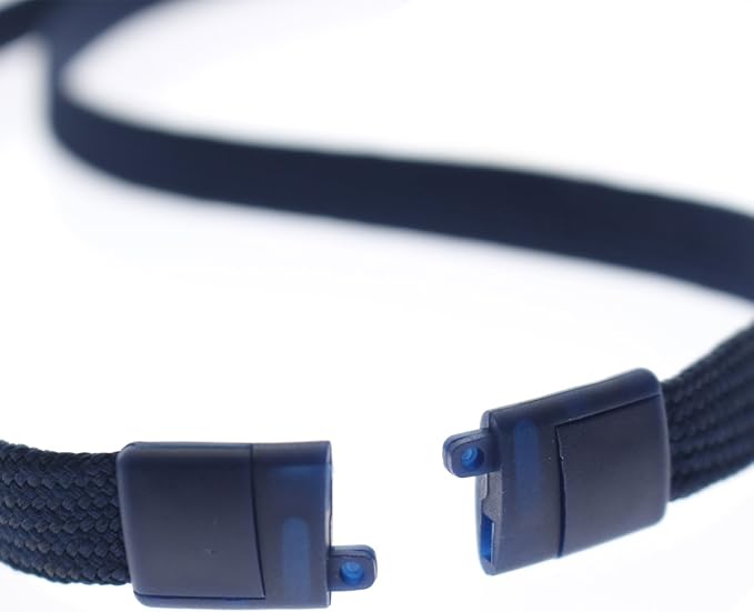 Specialist ID Bulk 25 Pack - Heavy Duty Breakaway Lanyards for Keys and ID Badges with Key Chain Split Ring - Break-Away Clasp and Keychain Keyring/Badge Holder Attachment (Dark Navy Blue)…