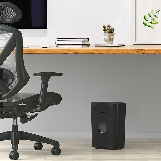 Staples Paper Shredder, 10-Sheet Micro-Cut, Anti-Jam, for Office & Home Use with 5 Gallon Pull-Out Bin, Black