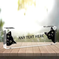 Personalized Name Plate for Desk,Gift for Cat Lover,Custom Desk Acrylic Name Plate,Office Desk Accessories Decor for Women Men Coworkers,Teacher Boss Employee Appreciation Gifts