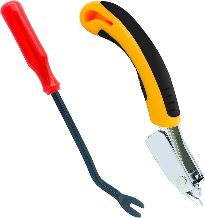 VERCCA Upholstery Staple Remover, Staple Puller, Upholstery Tools Tack Lifter, Nail Puller Carpet Staple Remover Tool for Furniture Floor Carton Photo Frame Office 2pcs