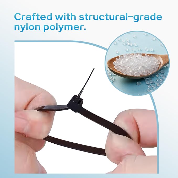 100Pcs Zip Ties with Screw Hole 8 Inch Cable Tie Mount, 0.6" Saddle Type Cable Mount Base Wire Mounting Clips Nylon Organizer Holders Clapms Zip Ties Anchors Fasteners for Wall(Black)