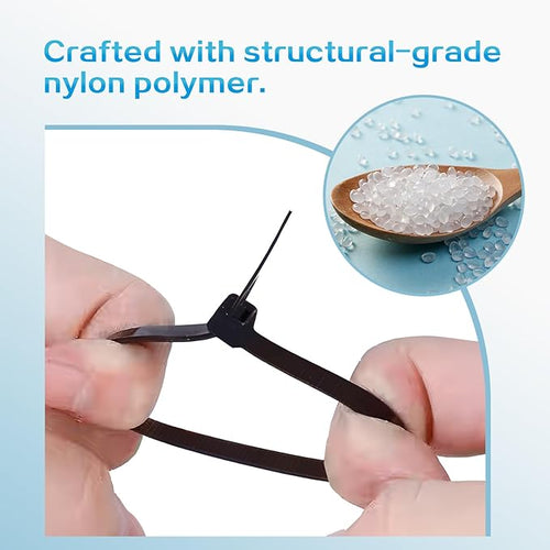 100Pcs Zip Ties with Screw Hole 8 Inch Cable Tie Mount, 0.9" Saddle Type Cable Mount Base Wire Mounting Clips Nylon Organizer Holders Clapms Zip Ties Anchors Fasteners for Wall(Black)