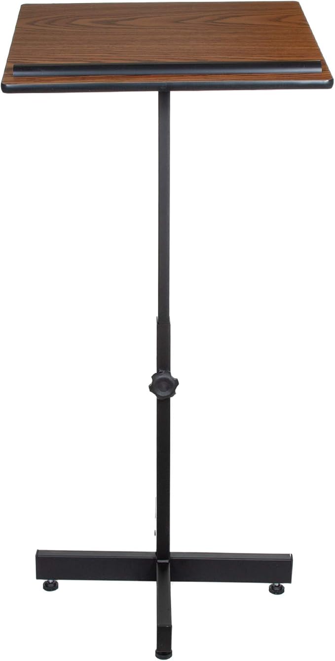 OEF Furnishings Portable Presentation Lectern Stand, Height Adjustable