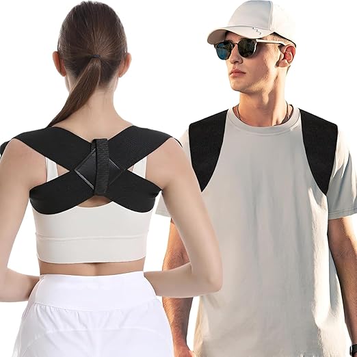 Posture Corrector for Women and Men, Adjustable Back Brace Support for Scoliosis, Hunchback Correction, Upper Spine & Shoulder Pain Relief (X-Large)