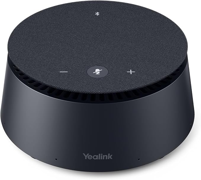 Yealink CP50 Conference Call Speaker and Microphone with Ai Noise Cancellation, Speakerphone for Teams Room, 8 360° Omnidirectional Mics, Bluetooth, USB-C, Daisy Chain, 19.69ft Pickup