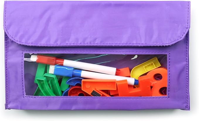 Marker Holder Bag (9x5In); Magnet Pencil Storage Pockets For Whiteboard Organizer; Pen Holder Case.