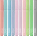 Piochoo Bible Highlighters,10Pcs Chisel Tip Aesthetic Markers,Pastel Highlighters for Journaling Planner Notes School Supplies