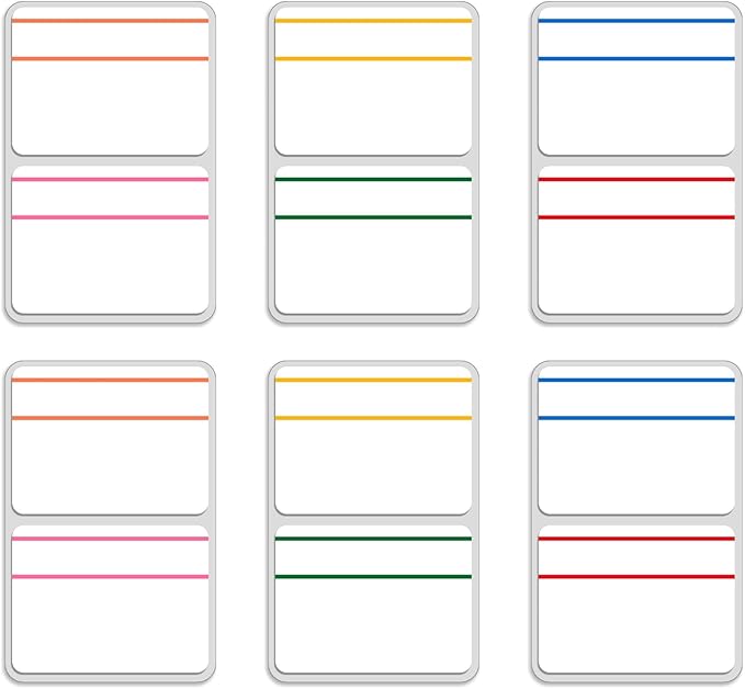 Sticky Index Tabs, 2 x 1.57 Inch Self Adhesive Writable and Repositionable Page Markers Colored File Folder Labels for Binder, Books, File Folders and Notebook (240 Pieces)