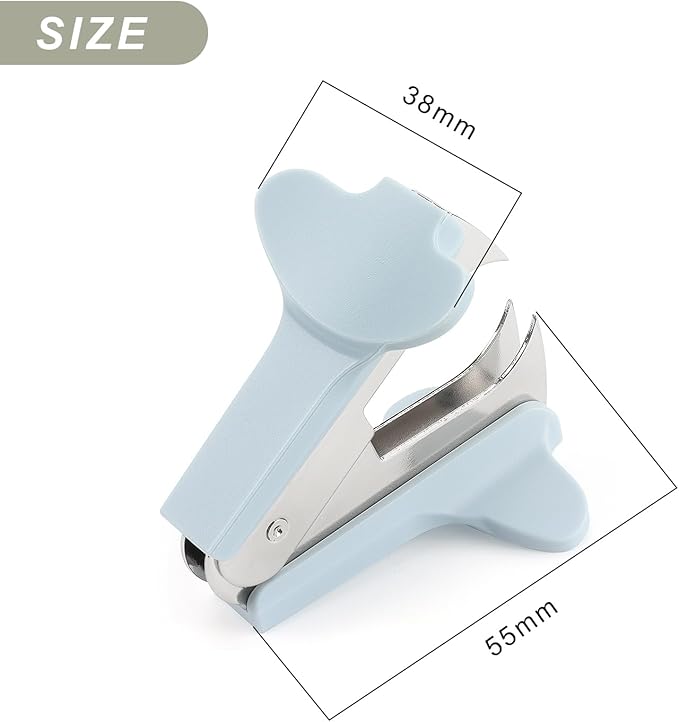 ZZTX 3 Pack Staple Remover Staple Puller Removal Tool for Home, School, Office (Blue, Green, Dark Gray)