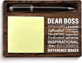 Boss Gifts for Men, Gifts for Boss Boss's Day Retirement Farewell Birthday, Bosses Sticky Note Holder for Office Decor Bosses Day Gift Ideas