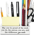 May You Be Proud of The Work You Do Gift, Thank You Appreciation Pen Holder for Coworker, Employee, Boss, or Team Leader, Inspirational Desk Organizer for Office, Metal Pencil Holder YCP76