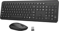 Wireless Keyboard and Mouse Combo, Full-Size Silent Ergonomic Keyboard and Optical Mouse, Long Battery Life, 2.4GHz Lag-Free Cordless Mice Keyboard for Computer, Mac, Laptop, PC, Windows
