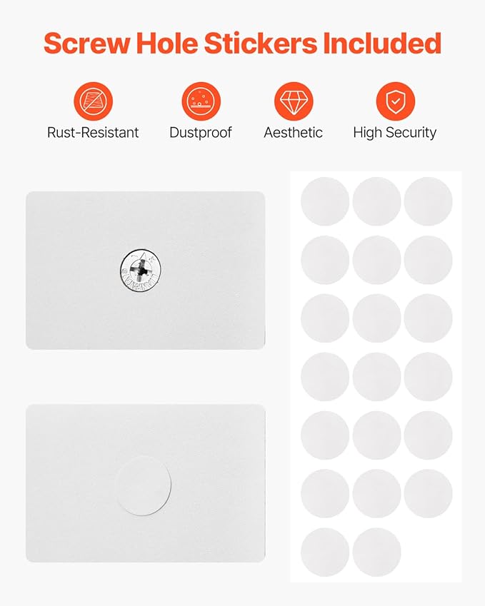 VEVOR Desktop Bookshelf, Storage Organizer with 5 Shelves for Computer Desk, Wooden Shelf Desk Hutch with Anti-Slip Feet Pads, Desk Top Display Rack for Office, Home & Dorm, White