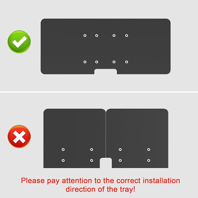 Large Under Desk Rotatable Computer Keyboard and Mouse Tray, 23 x 10 inch Extra Sturdy Desk Swivel Clamp, Ergonomic Keyboard & Mouse Tray for Typing in Home, Office Work, Black