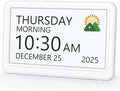 Digital Clock with Date and Week for Seniors, Alzheimer's Dementia Clock with 20 Alarms and 6 Medicine Reminders, 12 Display Modes Large Font Digital Calendar Alarm Clock for Vision Impaired(7 Inch)