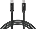 TREBLEET 6.6ft (2m) USB4 Cable Compatible with Thunderbolt 3, 100W 20Gbps USB4 Cable,Compatible with Thunderbolt 3 (USB C) Hub, Adapter, Devices, 20V/5A