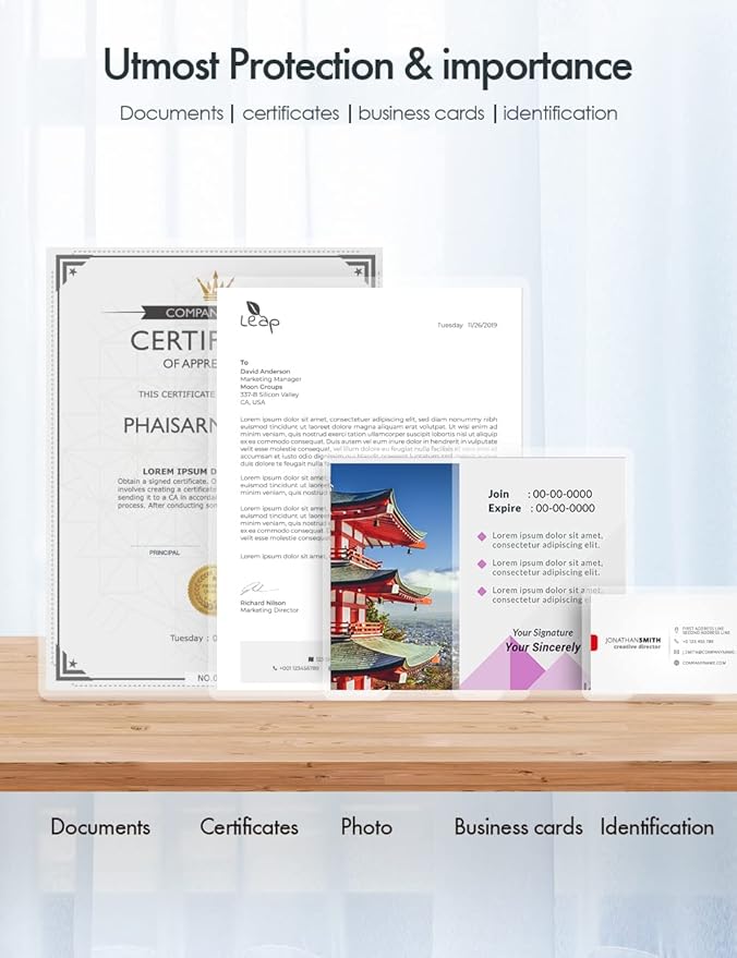 Thermal Laminating Pouches, 3mil Laminating Sheets, 8.9x11.4 Inches, Letter Size, HeatSeal, Clear (100pack)