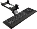 Keyboard Tray - Under Desk Keyboard Tray， 360° Adjustable Slide Out Keyboard Tray Under Desk with Mouse Pad & Wrist Rest， Ergonomic Design Improves Bad Sitting Posture