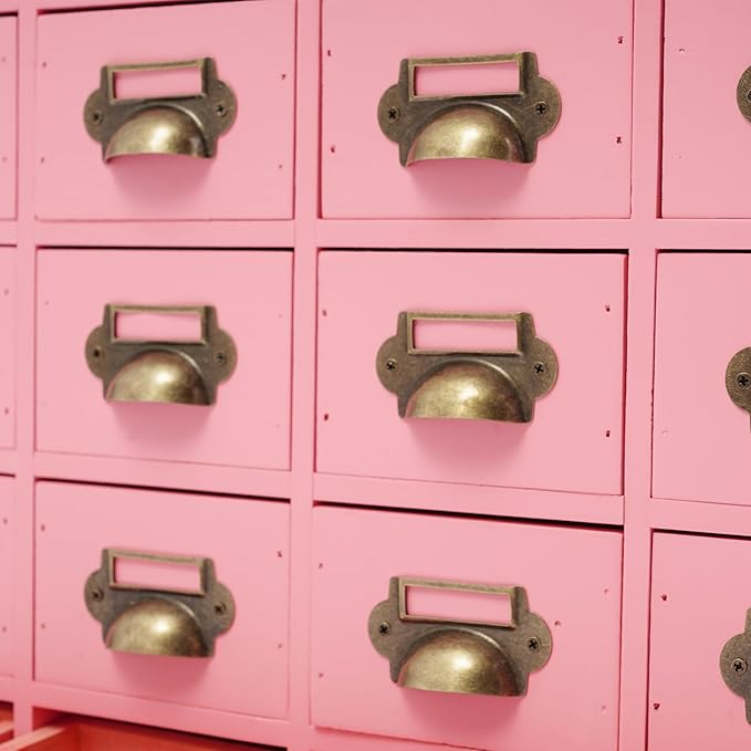 Vintage 16-Drawer Storage Cabinet – Multipurpose Desktop Organizer for Office, Craft & Home