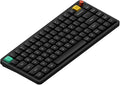 nuphy Air75 V3 Hot Swappable Wireless Mechanical Keyboard, 84 Keys 75% Custom Low Profile Keyboard with Knob, RGB Backlit, Gasket Mounted, Support Bluetooth/2.4GHz/USB-C,Black-Blush Nano