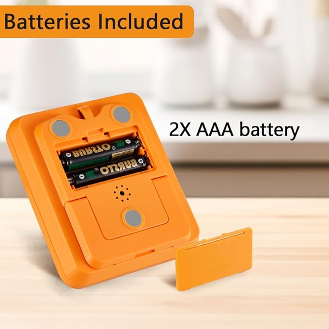 FCXJTU Digital Dual Triple Kitchen Timer, 3 Channels Magnetic Countdown Stopwatch Timer for Cooking, Loud Alarm Large Display Multi Food Memory Timer for Seniors & Teachers Battery Included (Blue)