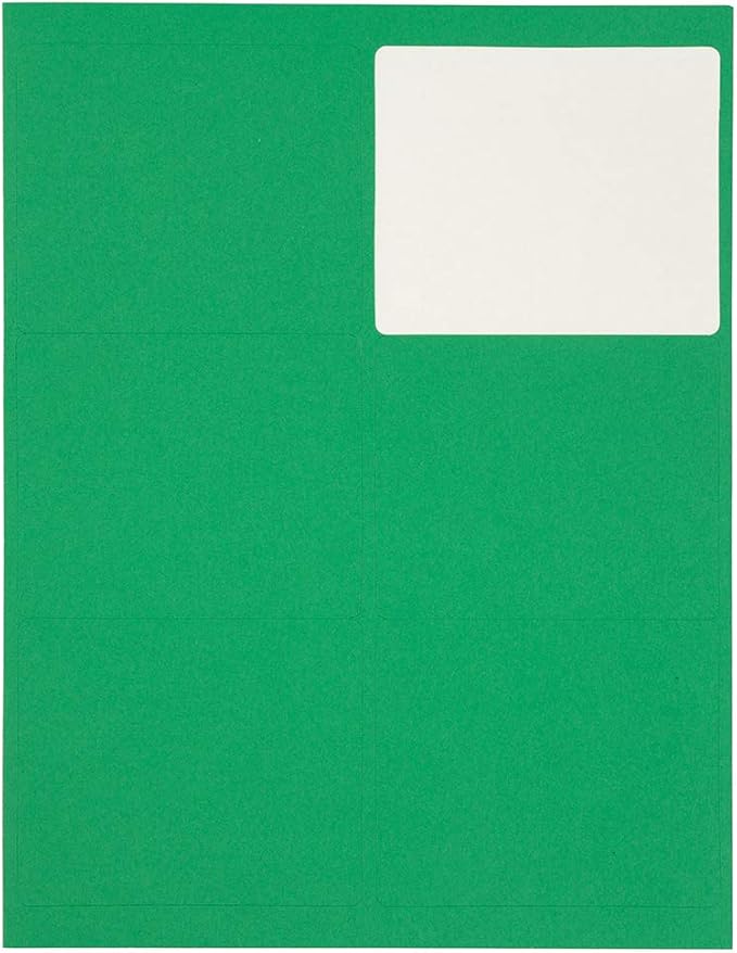 JAM PAPER Shipping Address Labels - Large - 3 1/3 x 4 - Green - 120/Pack