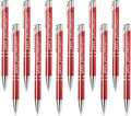 Yucold Customized ballpoint pens in bulk, personalized ballpoint pens with free engraving, for use in companies, enterprises, graduation anniversaries (Red,78)