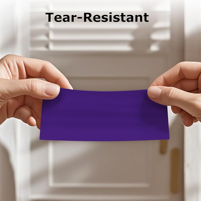 FINDAT Color Coding Stickers Rectangle 4×2 Inch Vinyl Purple Sticker Removable Waterproof Writable File Folder Moving Labels for Boxes Home Office Marking 60 PCS