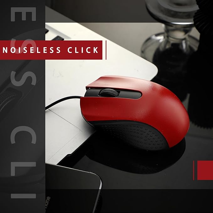 Hoteam 12 Pcs Black Wired Computer Mouse Bulk Cord USB Computer Mice Ergonomic Wired Mouse for Pcs, Computers, Laptops, Gaming Office Home Supplies