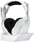 Logitech G Astro A50 X Multi-Platform Wireless Gaming Headset + Base Station for PS5/Xbox/PC: PLAYSYNC Video & Audio Switcher, HDMI 2.1 4K 120Hz VRR, <24bit/48kHz, 24hr Battery, 2.4GHz & BT - White