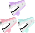 3 PCS Staple Puller Removal Tool,Professional Stapler Puller Staples Removal Tools for School Office Home,Claw Staple Remover(Pink,Blue,Purple)