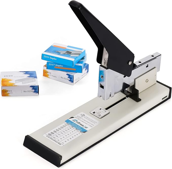 Heavy Duty Stapler - Effortless 240-Sheet Office Stapler with Adjustable Paper Guide, Super Capacity with 4000 Staples
