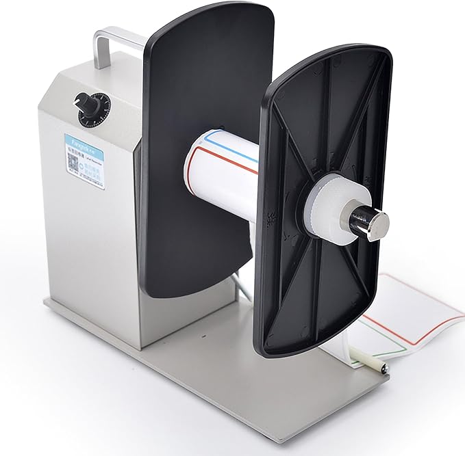 Automatic Label Rewinder Machine with Bidirectional Functionality, Supports 1"/1.5"/3" Core Sizes, Accommodates Labels up to 4.72" Wide, Features Printer-synchronized Operation, Speed Adjustable