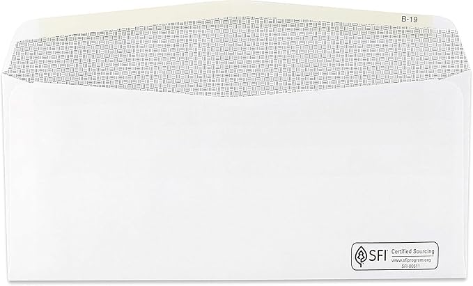 500 1099 NEC Tax Form Envelopes Designed for Printed 1099 NEC Forms 2025, Self-Seal Double-Window, Security Tinted Envelopes, Fits Preprinted 3 up 1099 NEC 2025 Box of 500