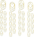 OWLFAVO 40pcs Poker Suit Shape Paper Clips with Clear Box, Yellow Gold, Funny Cute Paperclips Bookmarks Planner Clips for Fun Office Supplies School Gifts Wedding Decoration
