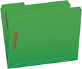 Pendaflex Fastener Folders, 2 Fasteners, Letter Size, Green, 1/3 Cut Tabs in Left, Right, Center Positions, 50 per Box (22140GW)
